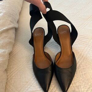 Sarto genuine leather Black Women's heals